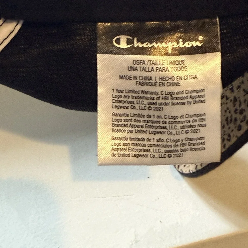 Champion Leopard/Animal Print Women's Adjustable Strapback Baseball Hat/Cap‎